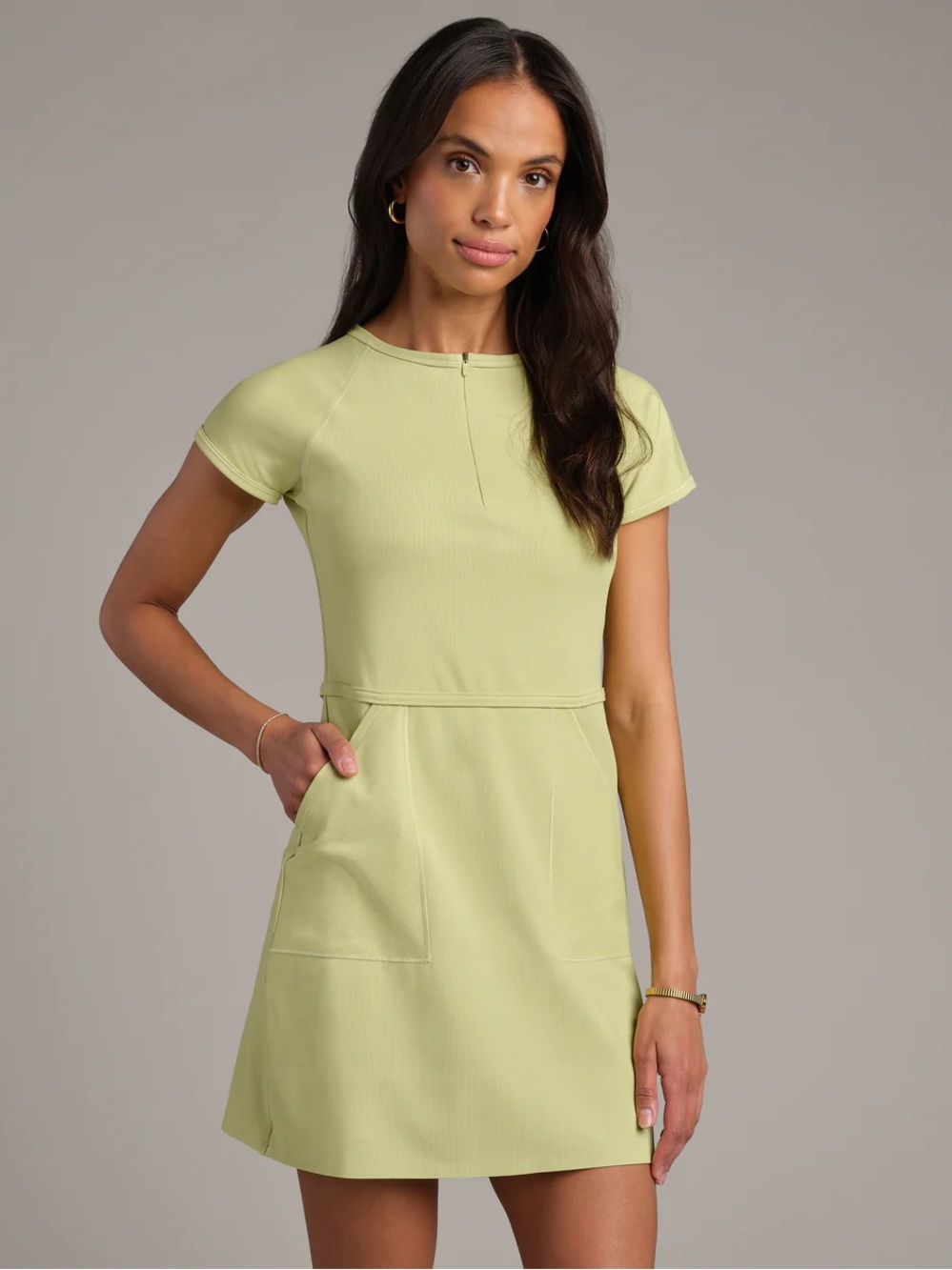 NWT RHONE Stance Rib Green Haze Athletic Dress